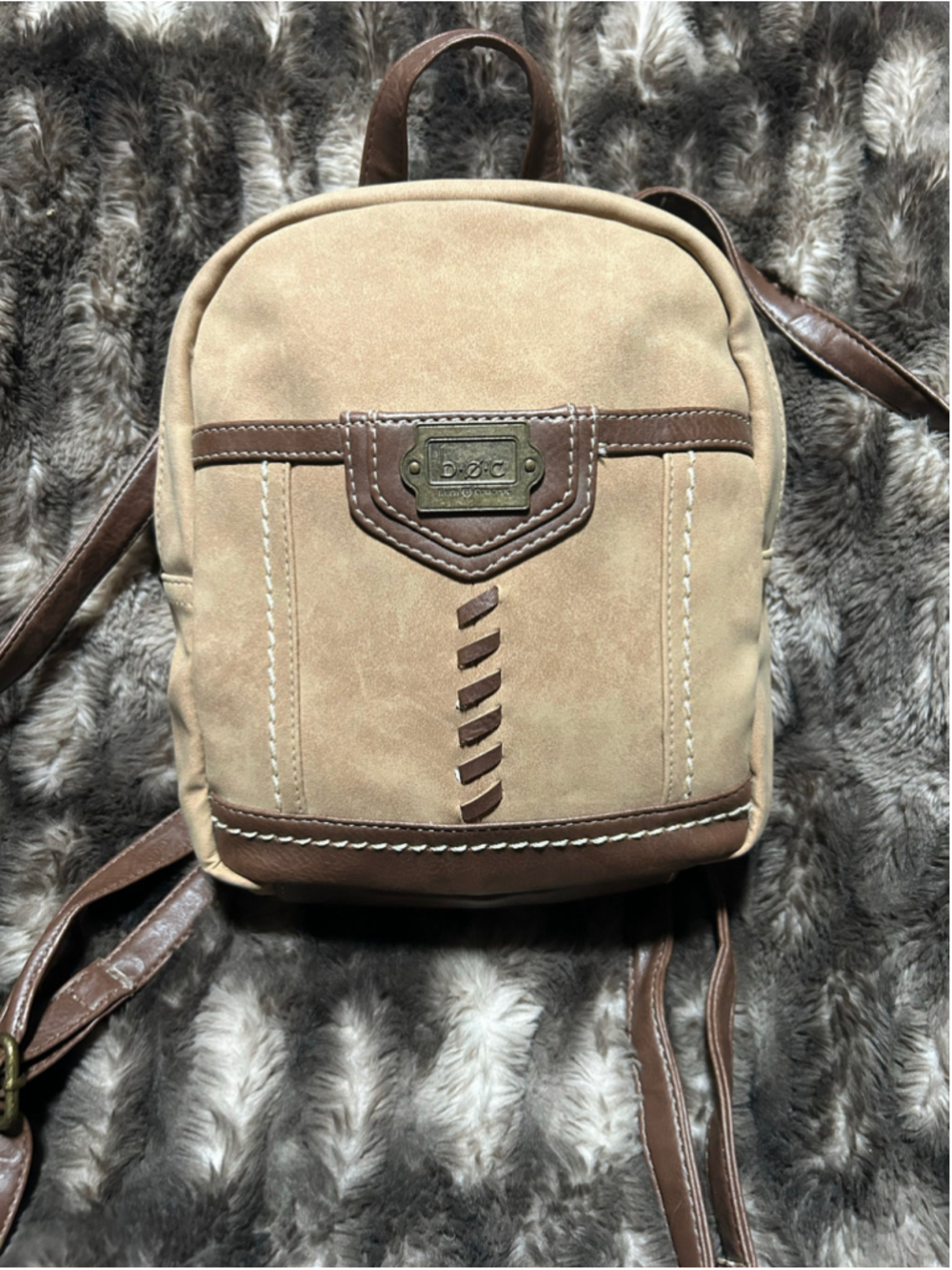 Women's b.ø.c Backpack One Size Beige Brown